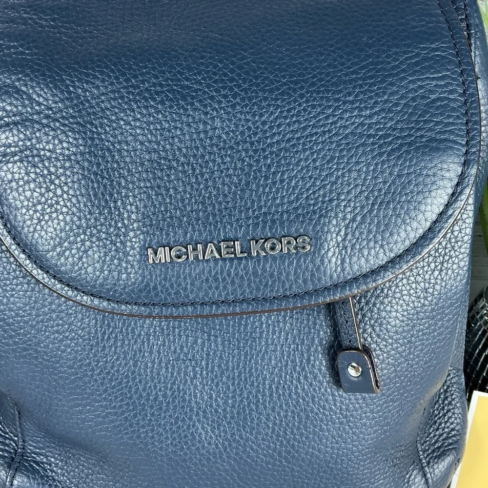Michael Kors Bag‎ Navy Blue Leather Backpack